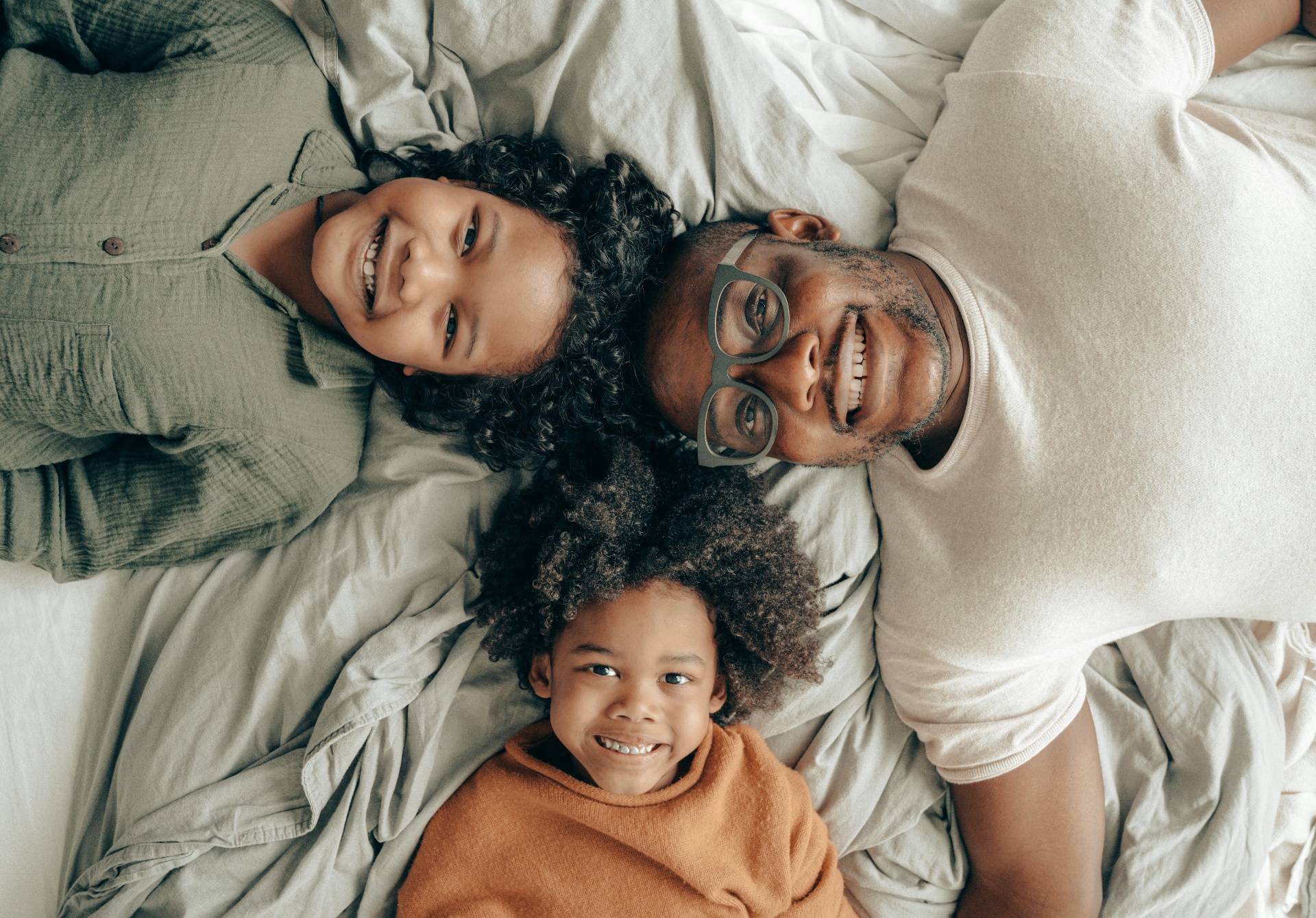 Diverse parents and children together
